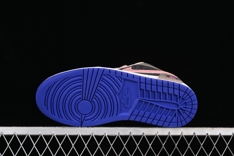 Nike Air Jordan 1 Low Retro Basketball Shoes with Panda Mischief Pioneer Knight Design - 553558-154