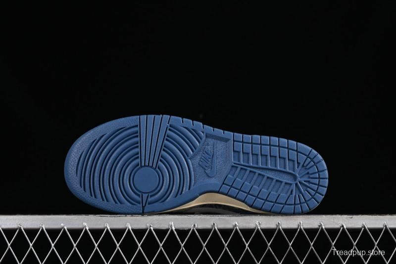 Nike SB Dunk Low CLOT Collaboration - Gray Blue Knit Anniversary Custom Low-Top Casual Skate Shoes - JH8310-950