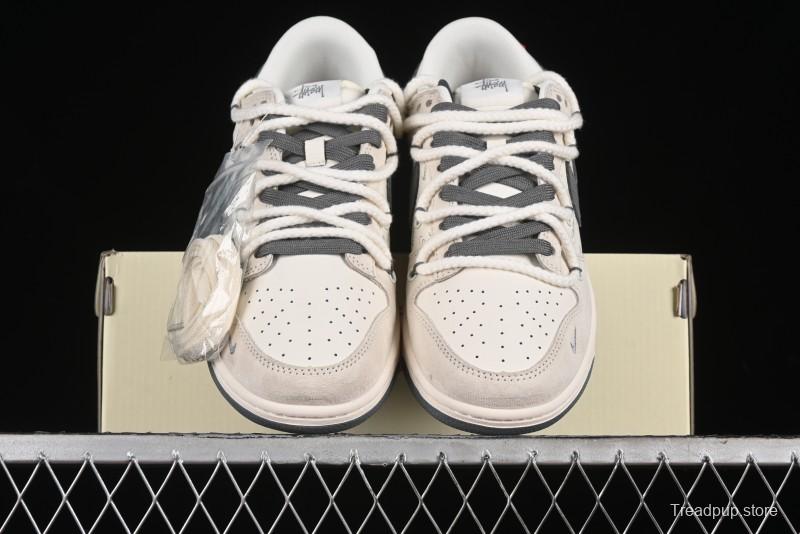 Nike SB Dunk Low Stussy Anniversary Edition Custom Low-Top Casual Sneakers - SJ2068-280