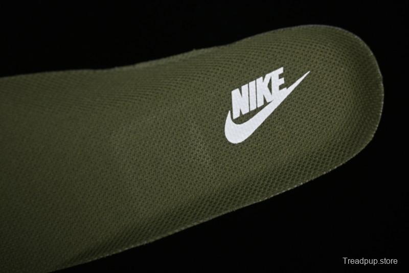 Nike Air Force 1 '07 Low Gucci Collaboration - Beige Green Linen Casual Sneakers - XZ3398-588