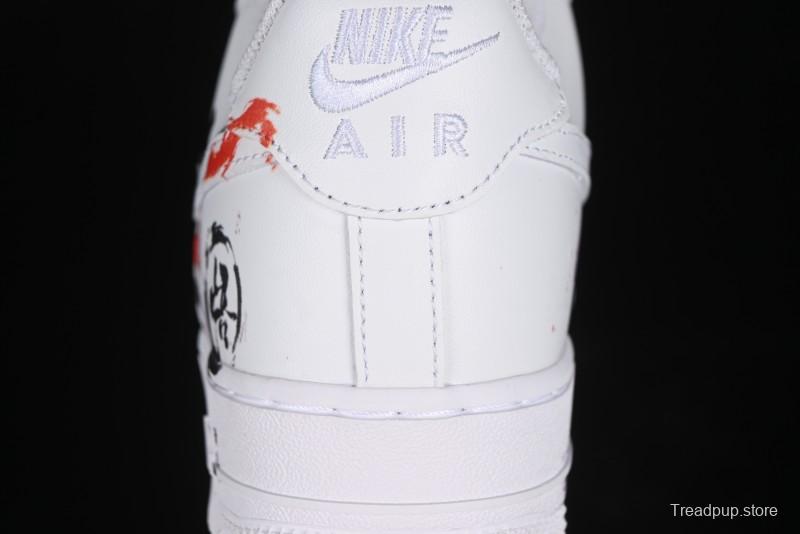 Nike Air Force 1 '07 Low Black Myth Wukong Custom Spray Paint Gift Box Low-Top Casual Sneakers - ZH0316-043