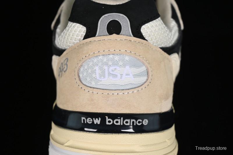 New Balance Made In USA M993 Series Classic Retro Casual Running Shoes - U993WS