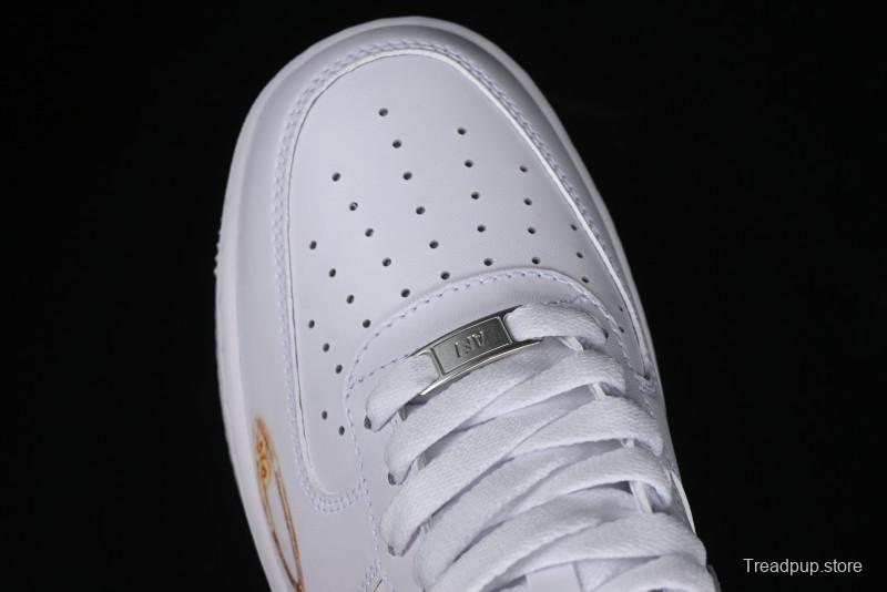 Nike Air Force 1 '07 Low "Sun" Black Myth Wukong Themed Casual Sneakers - CW2288-111