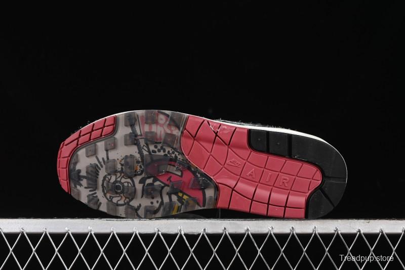 Nike Air Max 1 Retro Running Shoes with Half-Sole Air Cushion - FD5743-200