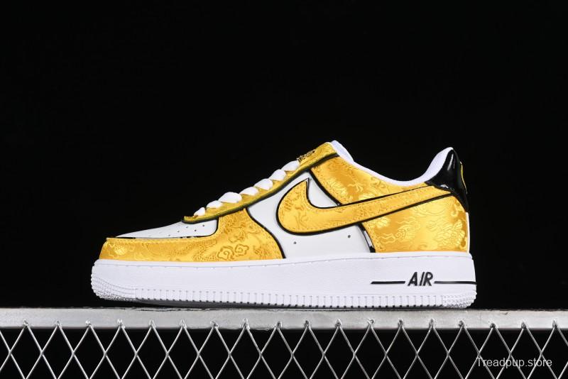 Nike Air Force 1 '07 Low DIY Golden Dragon Embroidery Casual Sneakers - CW2288-202