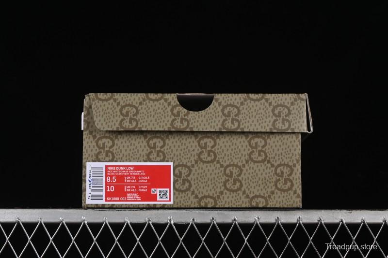 Nike SB Dunk Low Gucci Collaboration Anniversary High-End Custom Sneakers - KK1888-002
