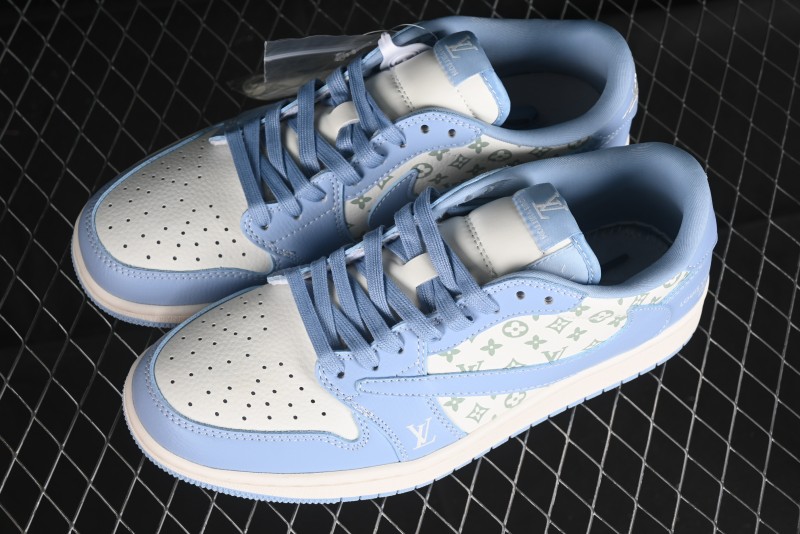 Nike Travis Scott x Fragment Design x Air Jordan 1 Low OG SP AJ1 University Blue - LX1988-104