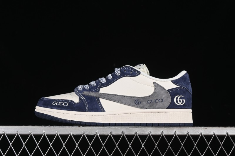 Nike Travis Scott x Fragment Design x Air Jordan 1 Low OG SP AJ1 Gucci Collaboration - XY2688-109