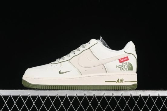 Nike Air Force 1 '07 Low Supreme The North Face Collaboration - Off White Mint Green - XZ1996-527