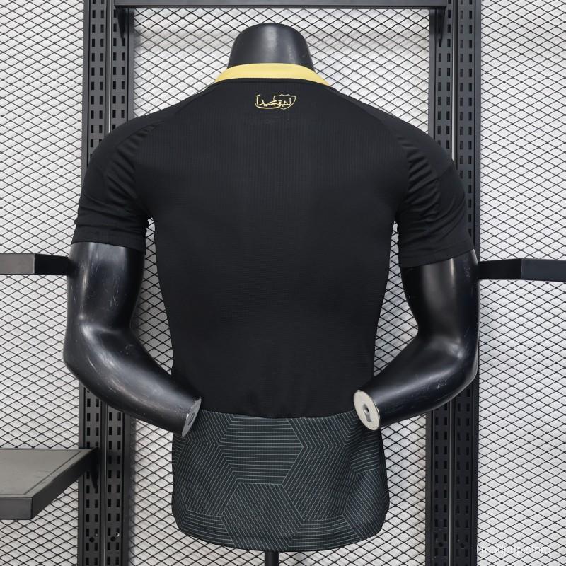 Player Version 25/26 Al-Ahli Saudi FC Black with Geometric Pattern Jersey