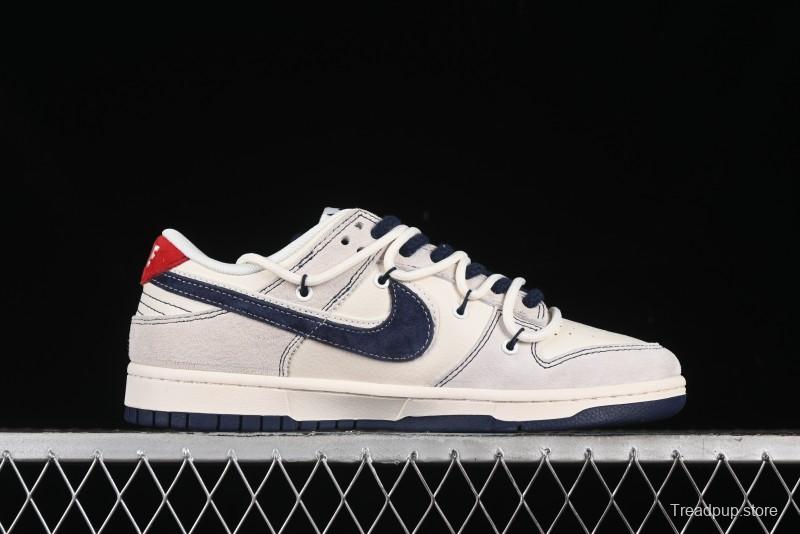 Nike SB Dunk Low BAPE Collaboration - Strap Blue Swoosh Anniversary Customized Low-Top Casual Sneakers SJ2068-298