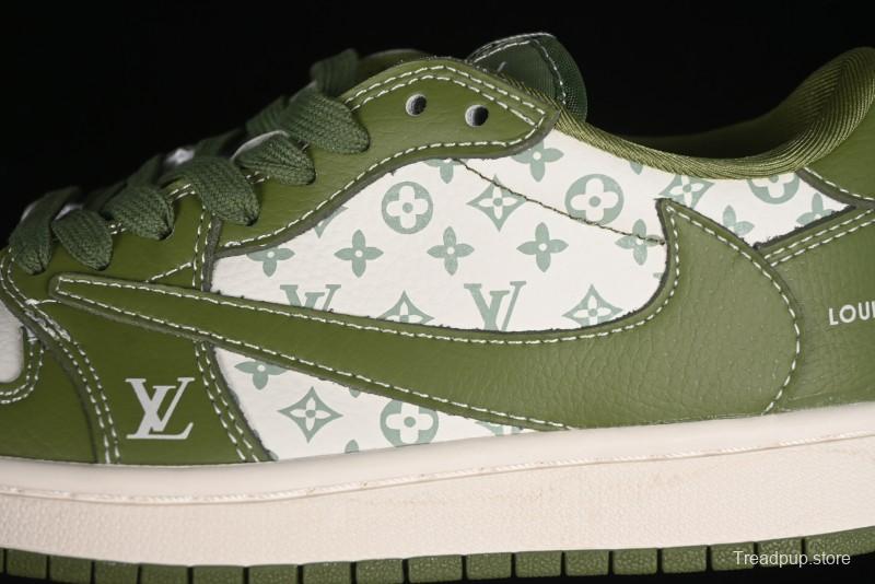 Nike Travis Scott x Fragment Design x Air Jordan 1 Low OG SP AJ1 LV Collaboration - LX1988-105