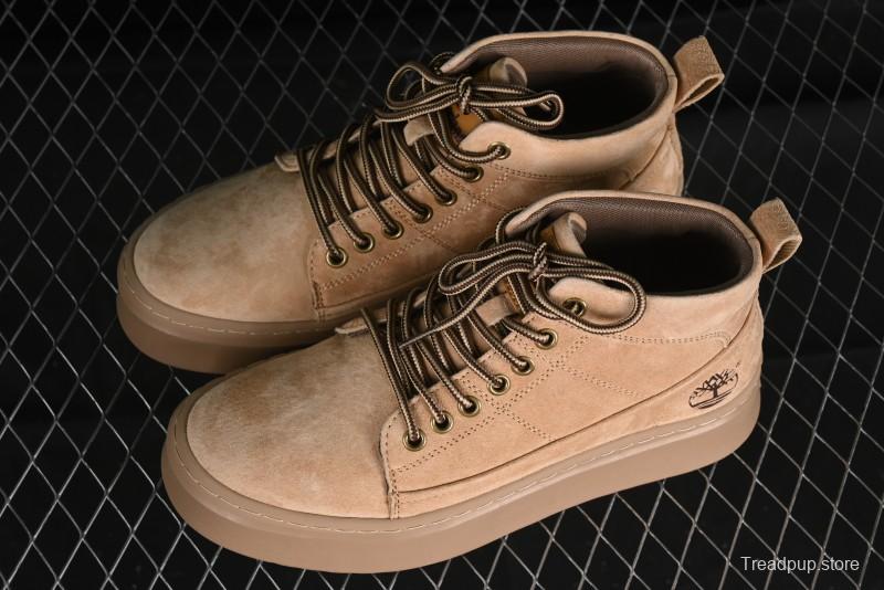 Timberland Outdoor Mid-Top Casual Martin Boots with Premium Suede Leather - TB10072SAND