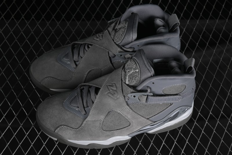 Nike Air Jordan 8 Retro "Cool Grey" Basketball Shoes - 305381-014