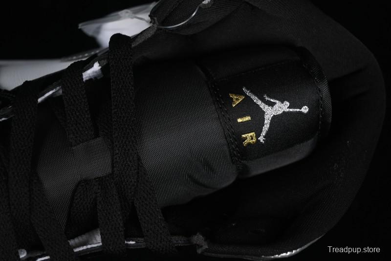 Nike Air Jordan 1 Mid Basketball Shoes White Black Silver - HV0789-010