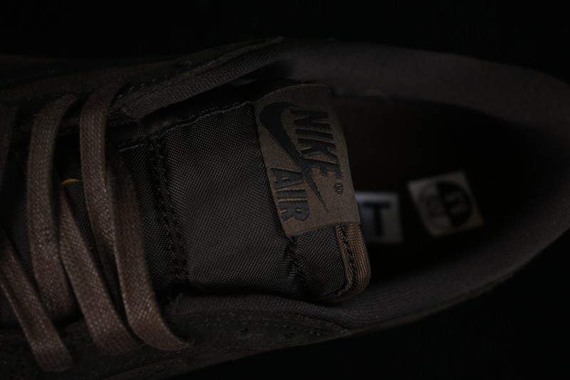 Nike Travis Scott x Air Jordan 1 Low OG AJ1 Collaboration Reverse Swoosh Sneakers - DM7866-202