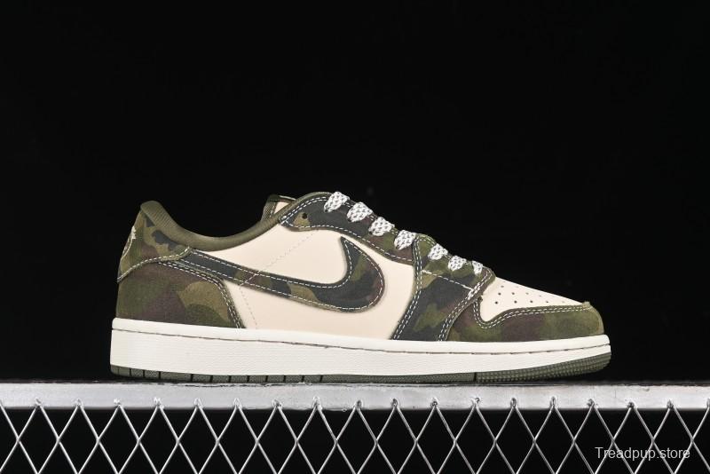 Nike Air Jordan 1 Low OG SP Travis Scott x Fragment Design Collaboration Sneakers - CH6336-014