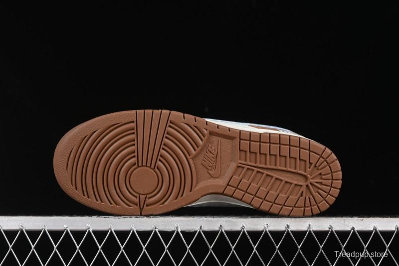 Nike SB Dunk Low Levi's Collaboration - White Grey Brown Anniversary Customized Low-Top Casual Sneakers - JH8310-958