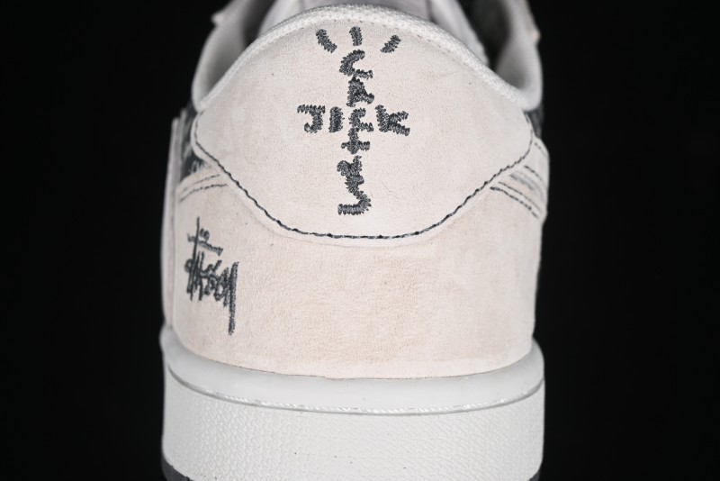 Nike Travis Scott x Fragment Design x Air Jordan 1 Low OG SP AJ1 Retro Sneakers - XZ3398-002