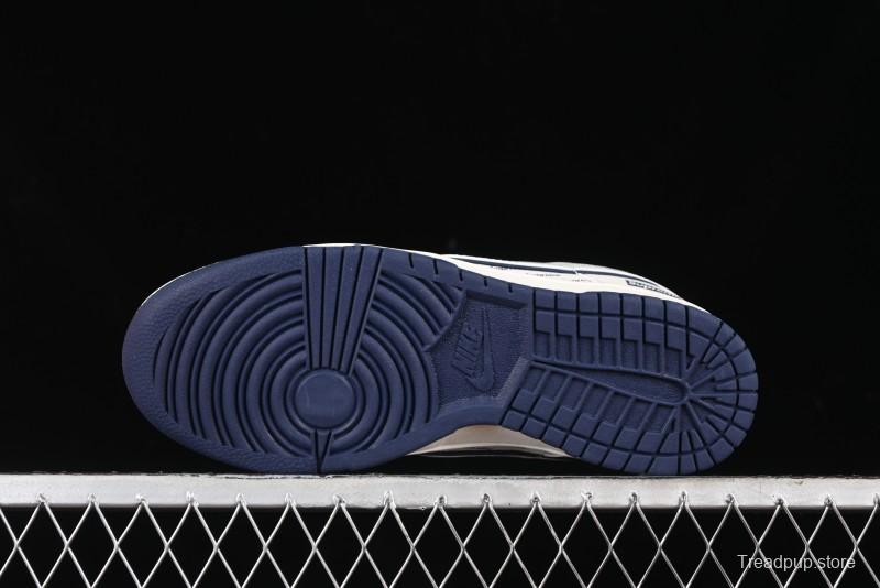 Nike SB Dunk Low Supreme Collaboration - Off-White Double Swoosh Anniversary Custom Low-Top Casual Sneakers - XX2025-288