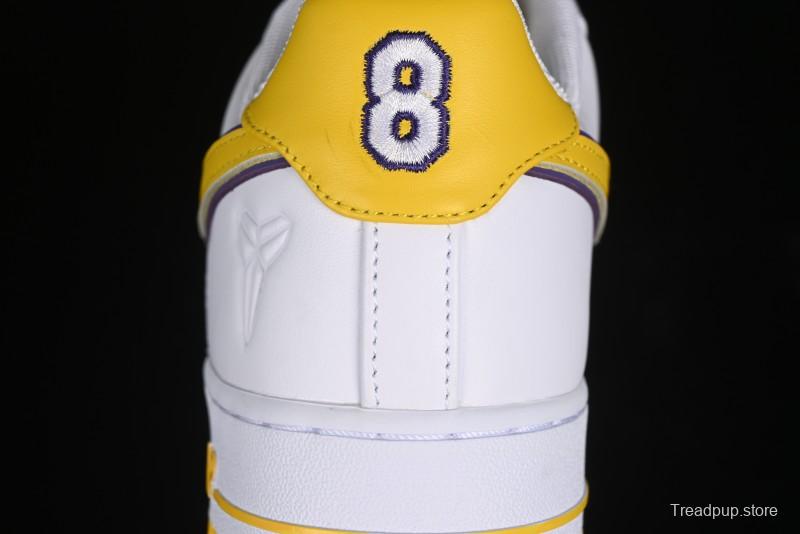 Nike Air Force 1 '07 Low Kobe Full-Grain Leather Casual Sneakers with Full-Length Air Cushion - FZ1151-100