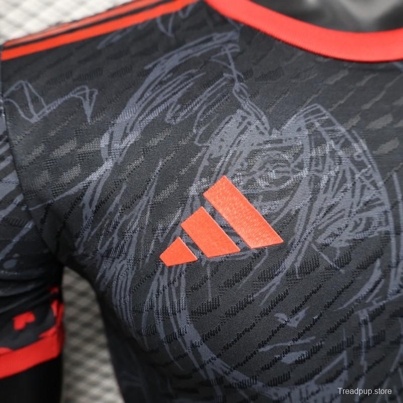 Player Version 2025 Japan National Team Black with Anime Character Design Jersey