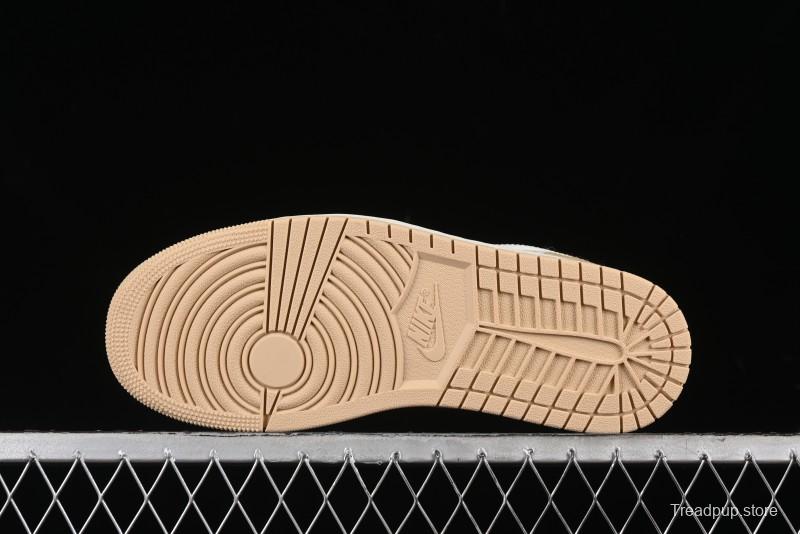 Nike Air Jordan 1 Low OG AJ1 White Brown Low Top Casual Basketball Shoes - HQ4186-111