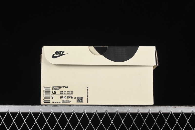 Nike Air Force 1 '07 Low QR Code Black Star Sneakers - CU1836-962