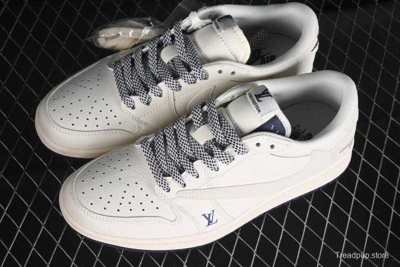 Nike Travis Scott x Fragment Design x Air Jordan 1 Low OG SP AJ1 LV Collaboration - XZ1268-003