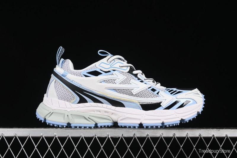 Off-White Be Right Back Low-Top Lifestyle Sneakers in White Blue - X.E5