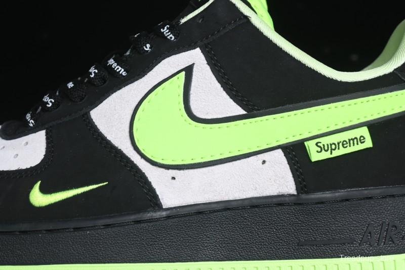 Nike Air Force 1 '07 Low Supreme Collaboration - Night Glow Low-Top Casual Sneakers - DF0188-009