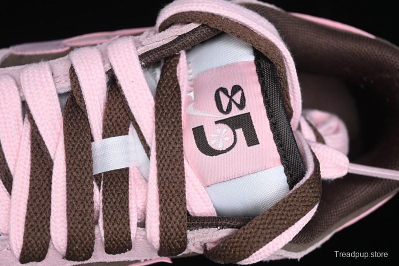 Nike Dunk Low 85 Double Swoosh Series Strawberry Chestnut SB Low Top Casual Skate Shoes - HV1799-161