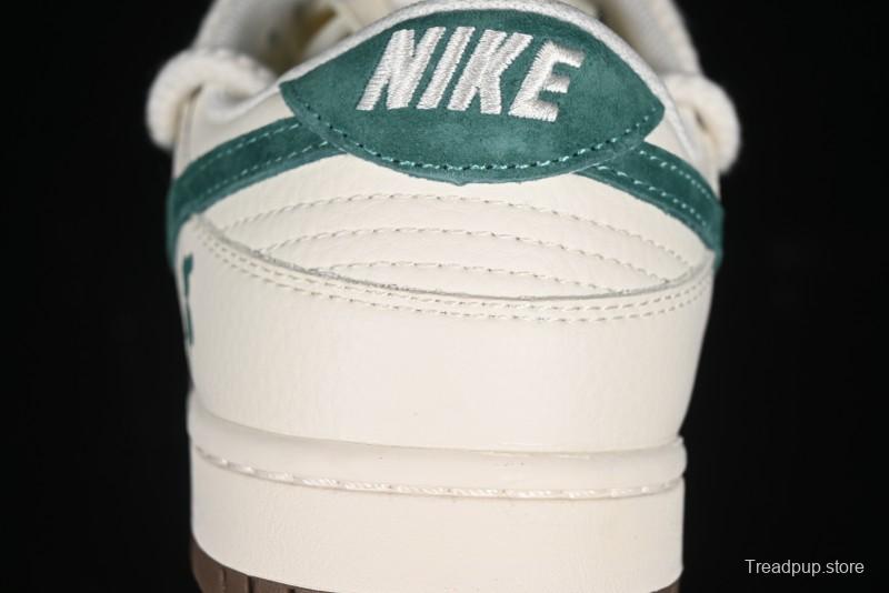 Nike SB Dunk Low Violent Bear Series - Strap Beige Green Check Anniversary High-End Custom Low-Top Casual Sneakers - SJ2068-292
