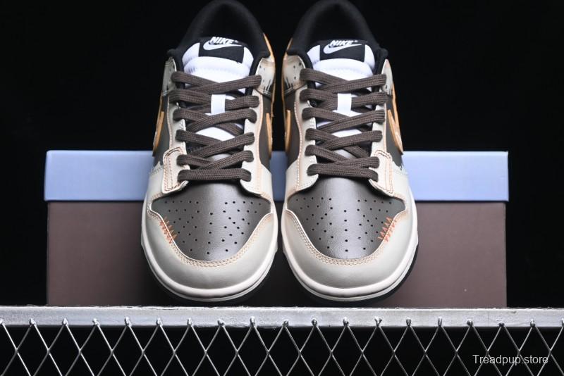 Nike Dunk Low Panda Prank Pioneer Knight Sandstorm Black Brown Low Top Casual Skate Shoes - DD1391-100