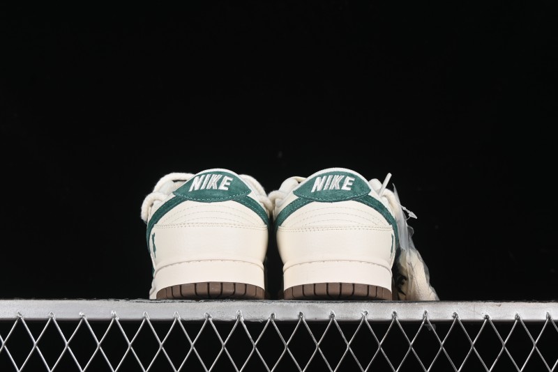 Nike SB Dunk Low Violent Bear Series - Strap Beige Green Check Anniversary High-End Custom Low-Top Casual Sneakers - SJ2068-292