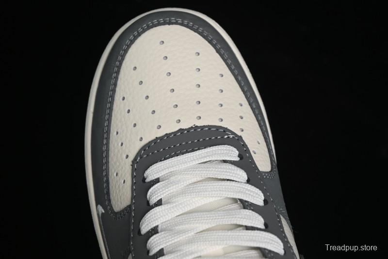 Nike Air Force 1 '07 Low Stussy Collaboration - Light Bone Shadow Low-Top Casual Sneakers - DF0180-008