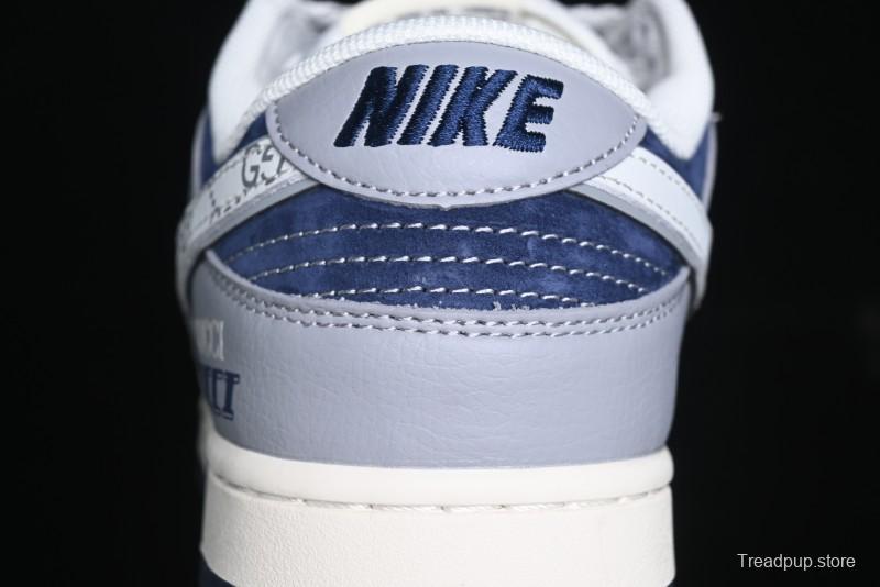 Nike SB Dunk Low Gucci Collaboration - Small Bee Pattern White Swoosh Anniversary High-End Custom Low-Top Casual Sneakers - FC1688-195