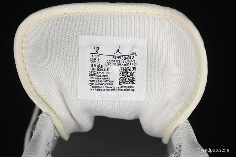 Nike Air Jordan 1 Low Supreme Collaboration - Black Grey Pigskin Two-Tone High-End Custom Retro Basketball Shoes - SJ9950-032