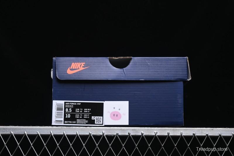 Nike Air Force 1 '07 Low Milk Pig Casual Lace-Up Sneakers - BD7701-110