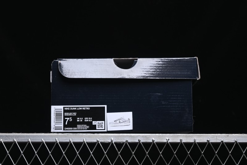 Nike SB Dunk Low Dior Stone Island Triple Collaboration Woven Grey Hook Anniversary High-End Custom Low-Top Casual Sneakers - DM6868-006