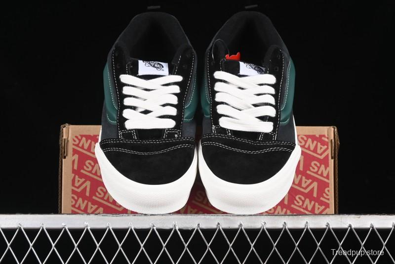 Vans Knu Skool Carbon Grey Black Green Low Top Retro Casual Vulcanized Sneakers - VN000D6CCI2