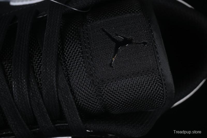 Nike Air Jordan 1 Low AJ1 Basketball Shoes in Black and White Canvas and Leather - HV5968-001