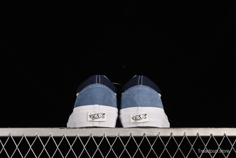 Vans Sk8-Mid Reissue 83 High-End Blue Suede Retro Skate Shoes - VN000CQDDWR