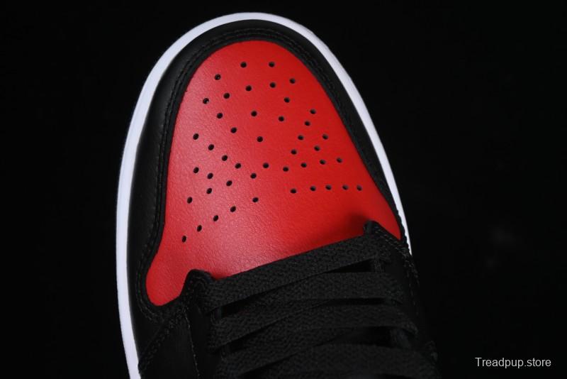 Nike Air Jordan 1 Low AJ1 Red Black Low Top Casual Sneakers - 553558-067