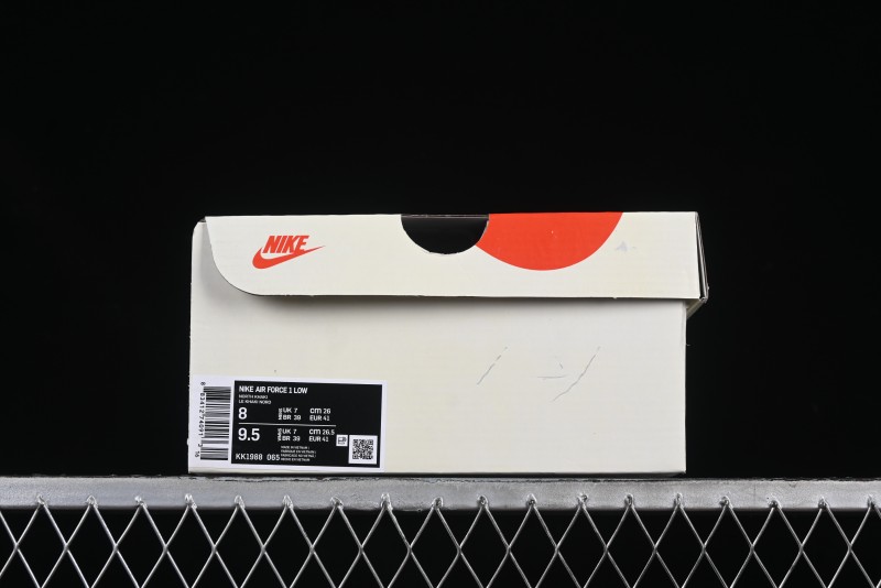 Nike Air Force 1 '07 Low The North Face Collaboration Light Brown Ghost Face Casual Sneakers - KK1988-065