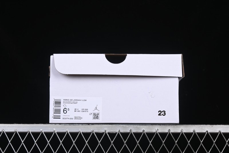 Nike Air Jordan 1 Low AJ1 Wheat Color Low-Top Casual Sneakers - DC0774-203