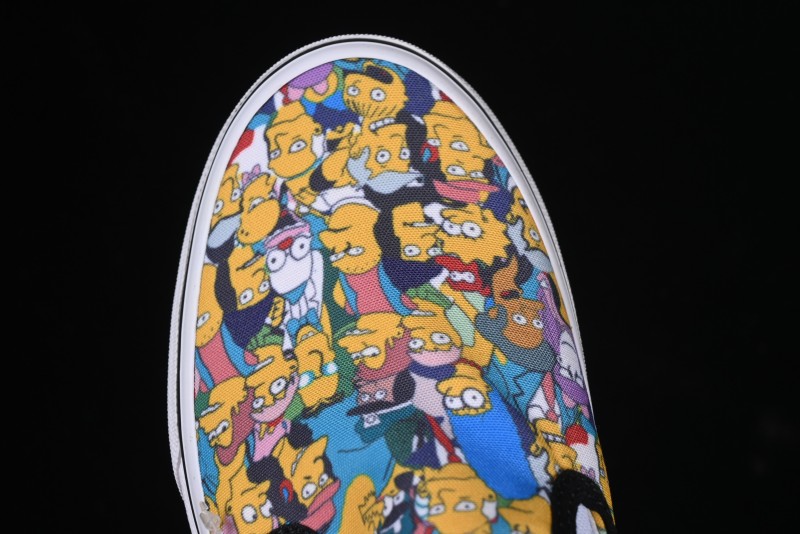 Vans Slip-on Pro Simpson Family All Over Print Low Top Skate Shoes - VN0A3WMD1TJ