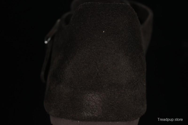 Birkenstock London BS Unisex Slip-On Casual Shoes with Soft Suede Leather and Lambswool Insole - BS