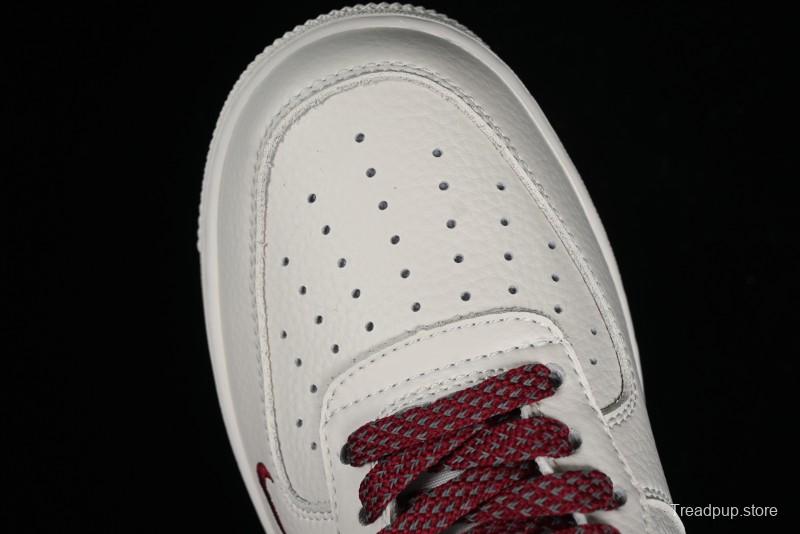 Nike Air Force 1 '07 Low Classic Burgundy Mini Swoosh Starry Sky Low-Top Casual Sneakers - MJ0319-025