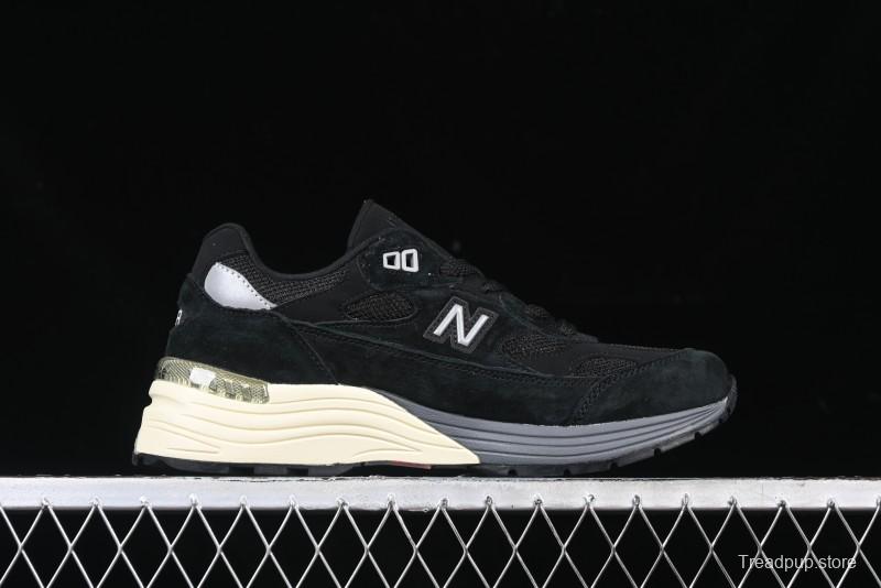 New Balance Made In USA 992 Classic Retro Running Shoes with Superior Cushioning - M992BL